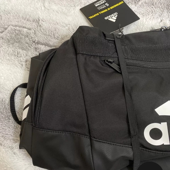 Adidas Black Defender IV Small Duffel Bag - Picture 10 of 11
